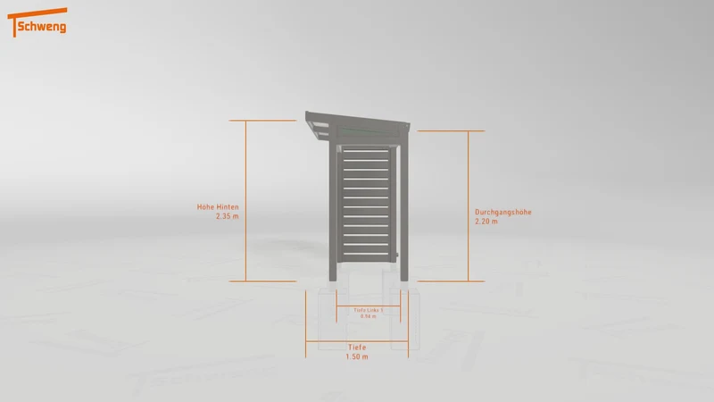 #DE Schweng Terrassenüberdachung S350 (ID 77m5gp)