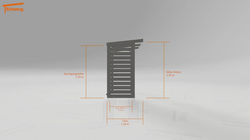 #DE Schweng Terrassenüberdachung S350 (ID 77m5gp)