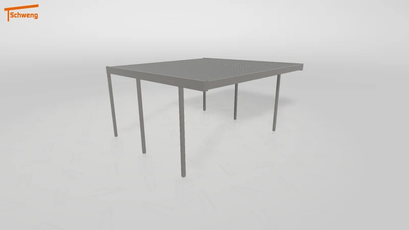 #DE Schweng Flachdachcarport C600+ (ID v4r9yp)