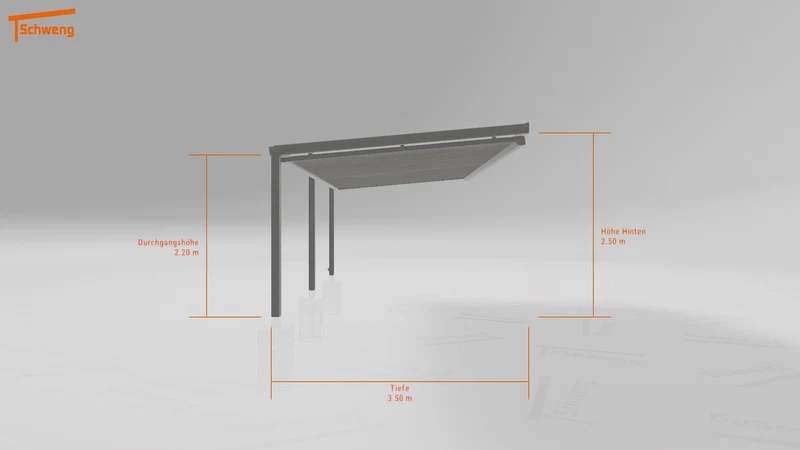 #DE Schweng Terrassenüberdachung S350 (ID qdwwbw)