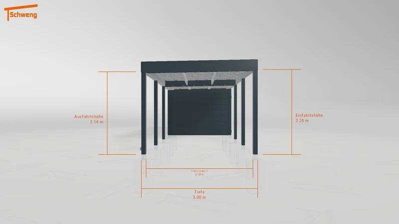 #DE Schweng Flachdachcarport C600 (ID w3nkyr) #MTG