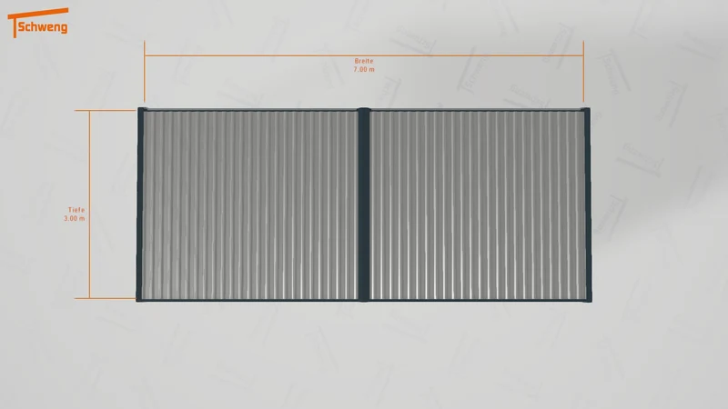 #DE Schweng Flachdachcarport C600 (ID w3nkyr) #MTG