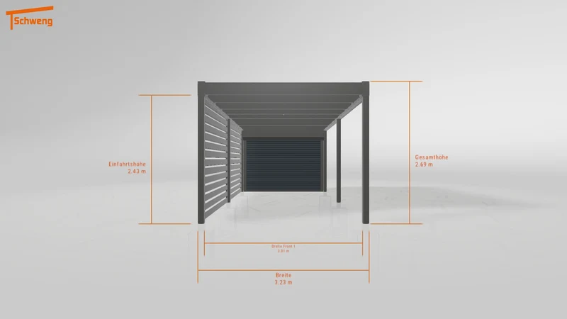 #DE Schweng Flachdachcarport C600+ (ID n5x8xr) #MTG