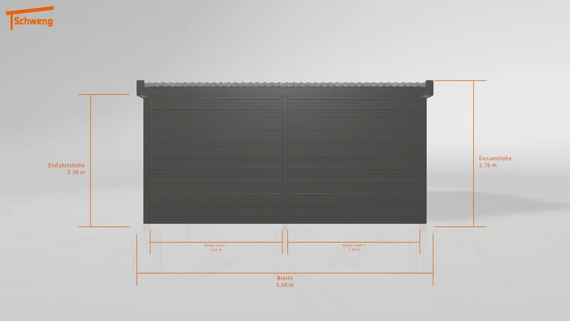 #DE Schweng Flachdachcarport C600+ (ID w3nx5w) #MTG