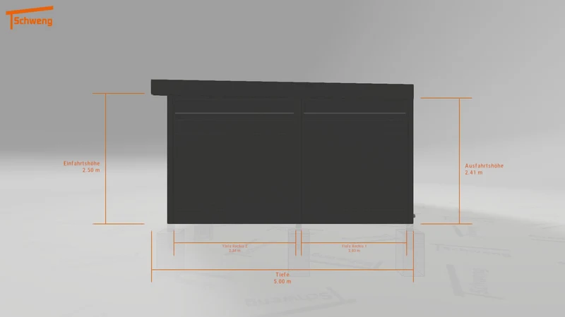 #DE Schweng Flachdachcarport C600+ (ID w3nx5w) #MTG