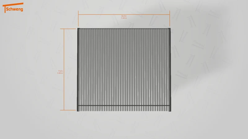 #DE Schweng Flachdachcarport C600+ (ID w3nx5w) #MTG