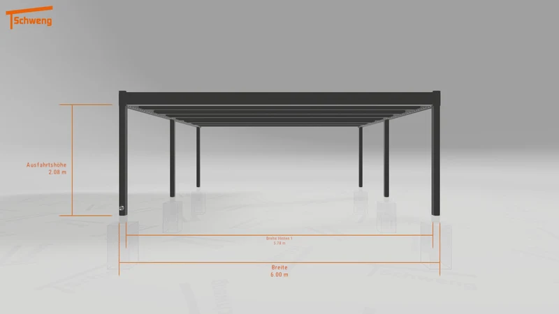 #DE Schweng Flachdachcarport C600+ (ID x7nk3g) #MTG