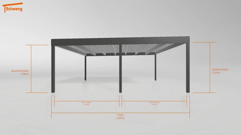 #DE Schweng Flachdachcarport C600+ (ID x7nk3g) #MTG