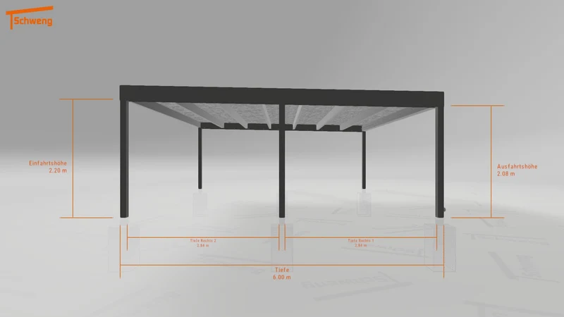 #DE Schweng Flachdachcarport C600+ (ID x7nk3g) #MTG