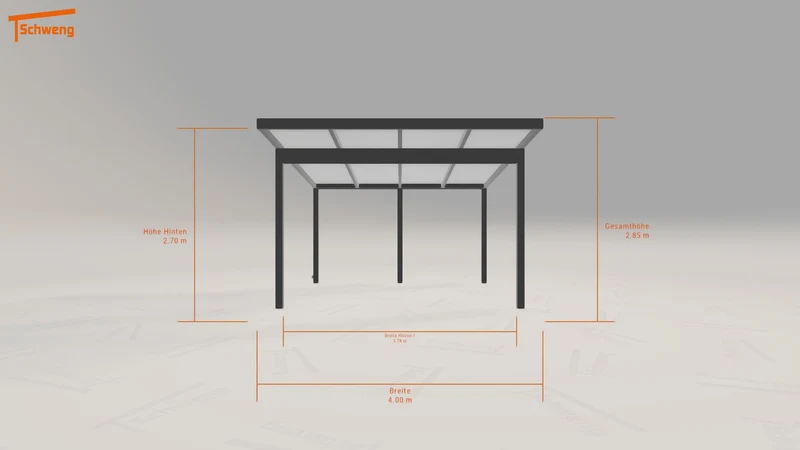 #DE Schweng Pultdachcarport S400 (ID ygn2jp)