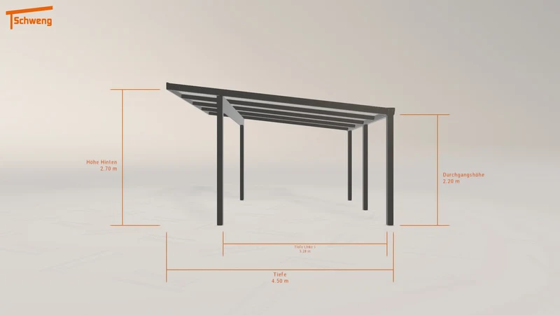 #DE Schweng Pultdachcarport S400 (ID ygn2jp)