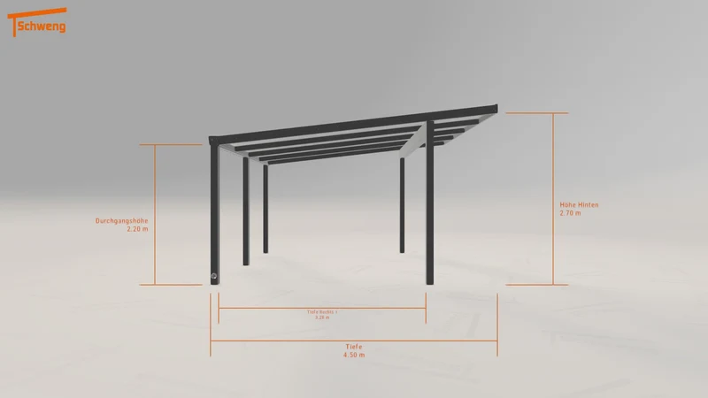 #DE Schweng Pultdachcarport S400 (ID ygn2jp)
