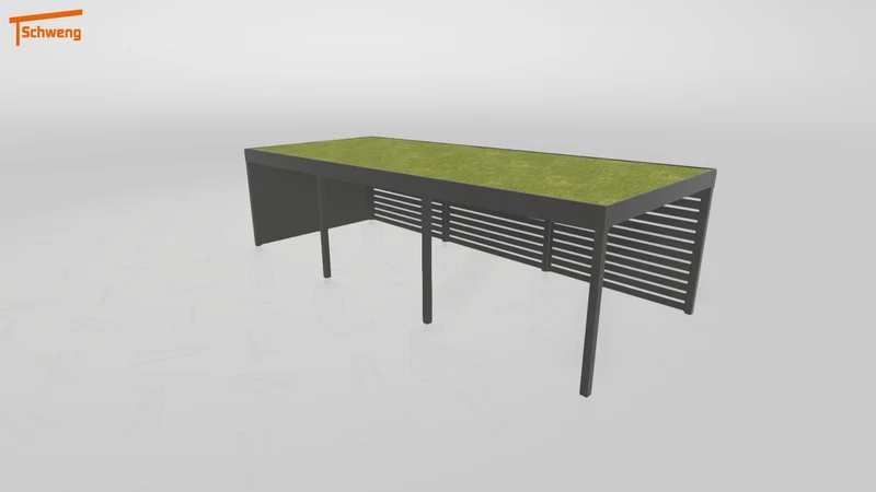 #DE Schweng Flachdachcarport C600+ (ID n5x4n4) #MTG