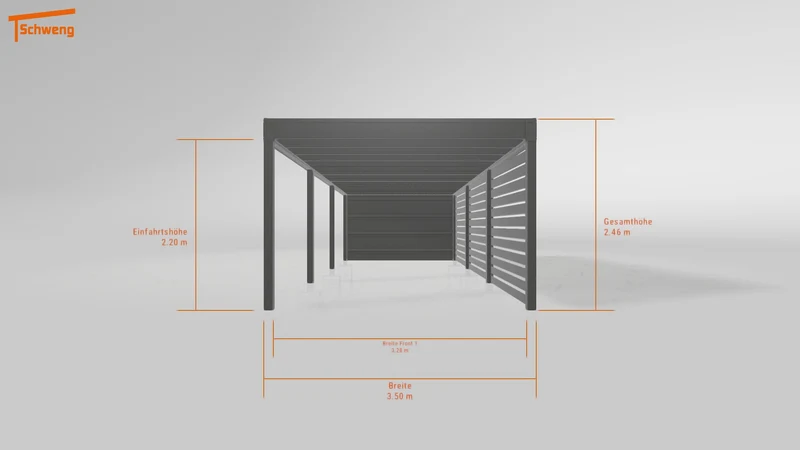 #DE Schweng Flachdachcarport C600+ (ID n5x4n4) #MTG