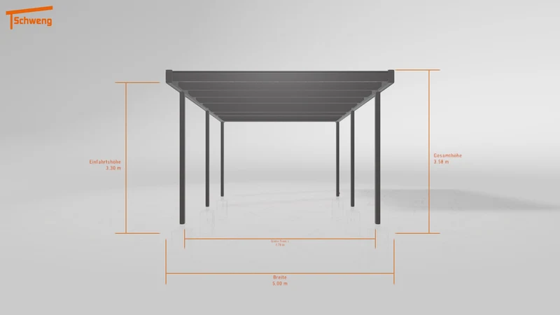#DE Schweng Flachdachcarport C600 (ID pbjqd3) #MTG