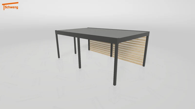#DE Schweng Flachdachcarport C600 (ID rjzrwm)