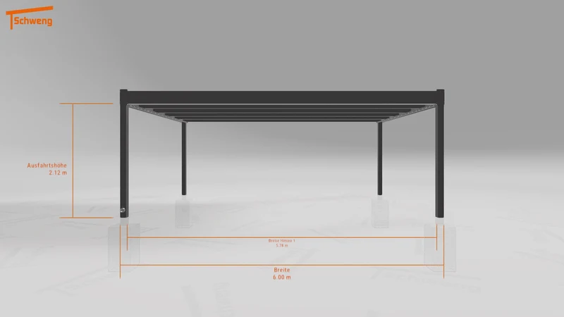 #DE Schweng Flachdachcarport C600+ (ID 5mwnyp) #MTG