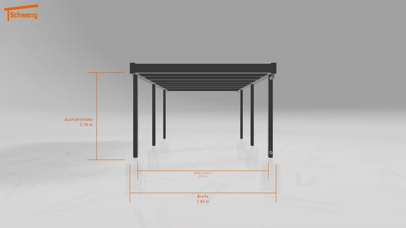 #DE Schweng Flachdachcarport C600+ (ID dv35pn) #MTG