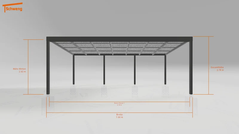 #DE Schweng Pultdachcarport S400 (ID 338wvp) #MTG