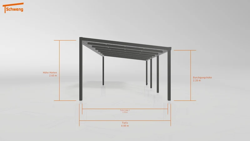#DE Schweng Pultdachcarport S400 (ID 338wvp) #MTG