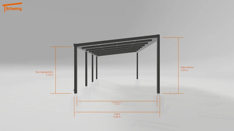 #DE Schweng Pultdachcarport S400 (ID 338wvp) #MTG