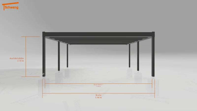 #DE Schweng Flachdachcarport C600+ (ID jj9928) #MTG