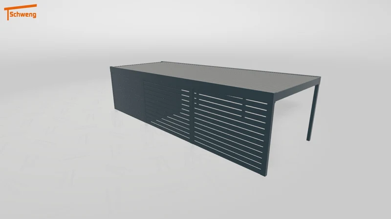 #DE Schweng Flachdachcarport C600 (ID k2yjyq)