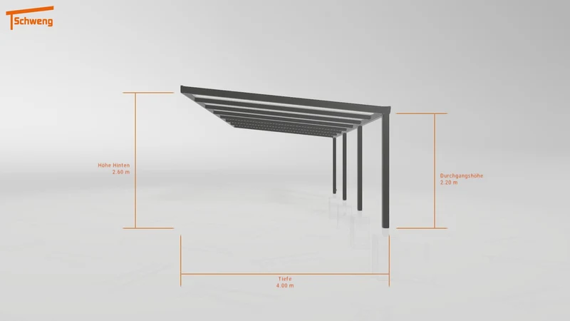 #DE Schweng Terrassenüberdachung S400 (ID ygnjxv)