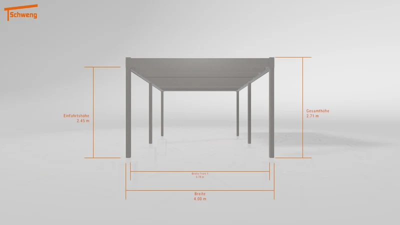 #DE Schweng Flachdachcarport C600 (ID dv3nb3)