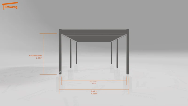 #DE Schweng Flachdachcarport C600 (ID dv3nb3)