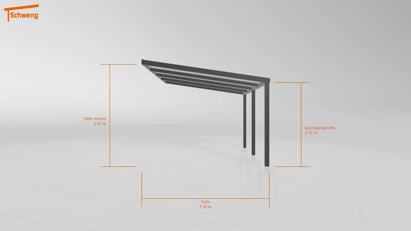 #DE Schweng Terrassenüberdachung S350 (ID 338j4g)