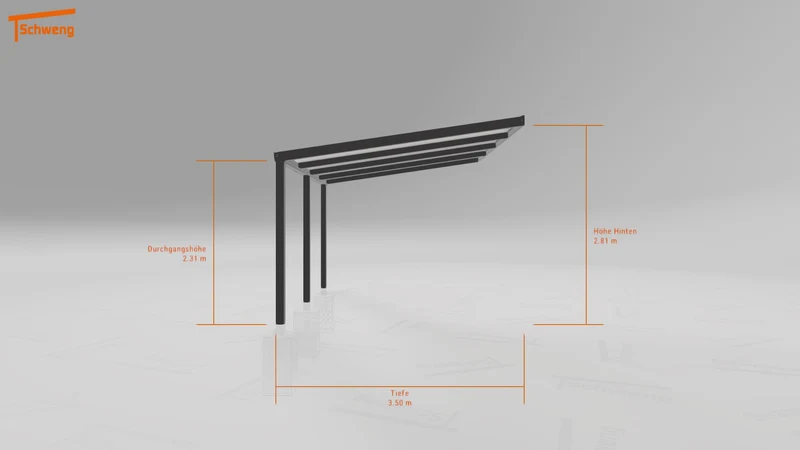 #DE Schweng Terrassenüberdachung S350 (ID 338j4g)