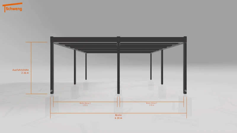 #DE Schweng Flachdachcarport C600 (ID 77mg3p) #MTG