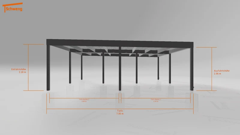 #DE Schweng Flachdachcarport C600 (ID ygnkmg) #MTG