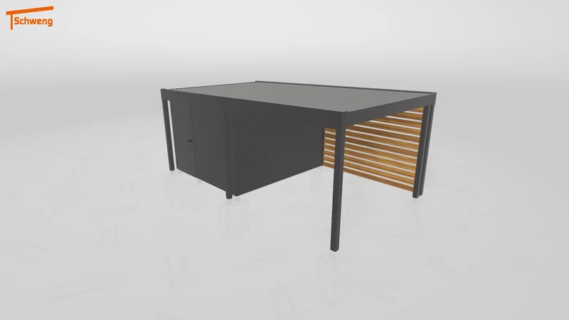 #DE Schweng Flachdachcarport C600 (ID ygn2j8) #MTG
