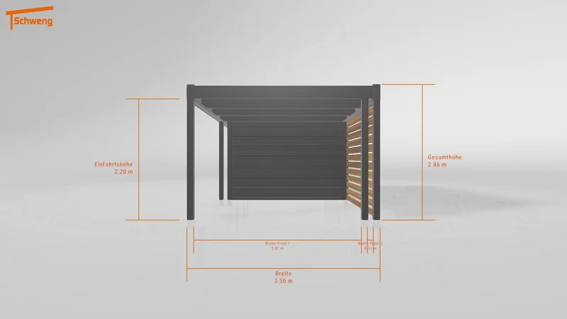 #DE Schweng Flachdachcarport C600 (ID ygn2j8) #MTG