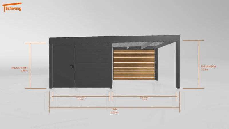 #DE Schweng Flachdachcarport C600 (ID ygn2j8) #MTG