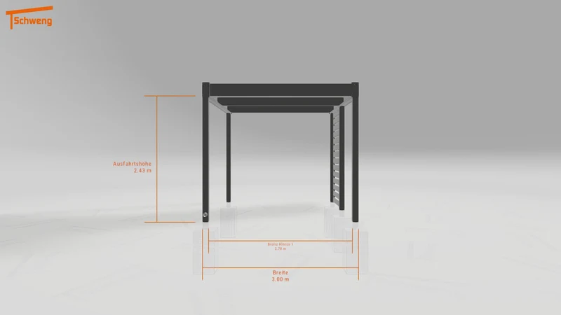 #DE Schweng Flachdachcarport C600 (ID qdwnv8) #MTG