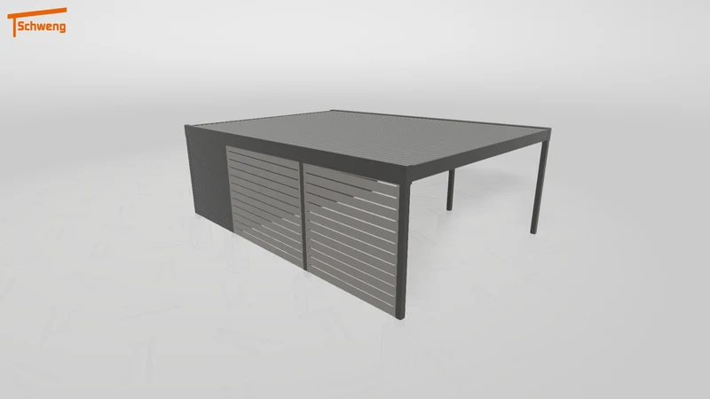 #DE Schweng Flachdachcarport C600+ (ID pbjq93) #MTG