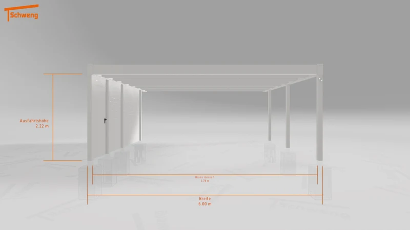 #DE Schweng Flachdachcarport C600 (ID bkgjq7) #MTG