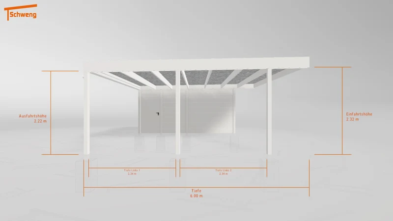 #DE Schweng Flachdachcarport C600 (ID bkgjq7) #MTG