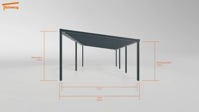 #DE Schweng Pultdachcarport S400 (ID 77m525) #MTG
