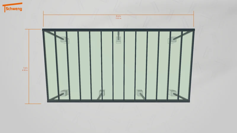 #DE Schweng Pultdachcarport S400 (ID 77m525) #MTG