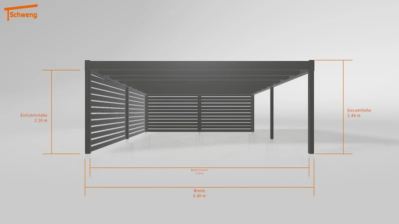 #DE Schweng Flachdachcarport C600 (ID zbgjqm) #MTG