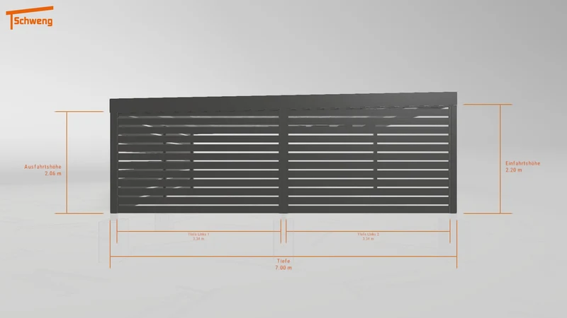 #DE Schweng Flachdachcarport C600 (ID zbgjqm) #MTG