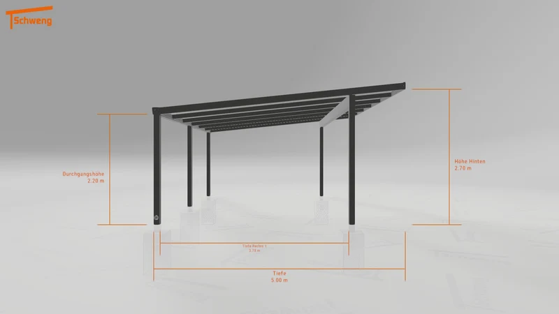 #DE Schweng Pultdachcarport S400 (ID mj77dr)