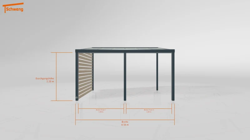 #DE Schweng Terrassenüberdachung S400 (ID qdwvjw)