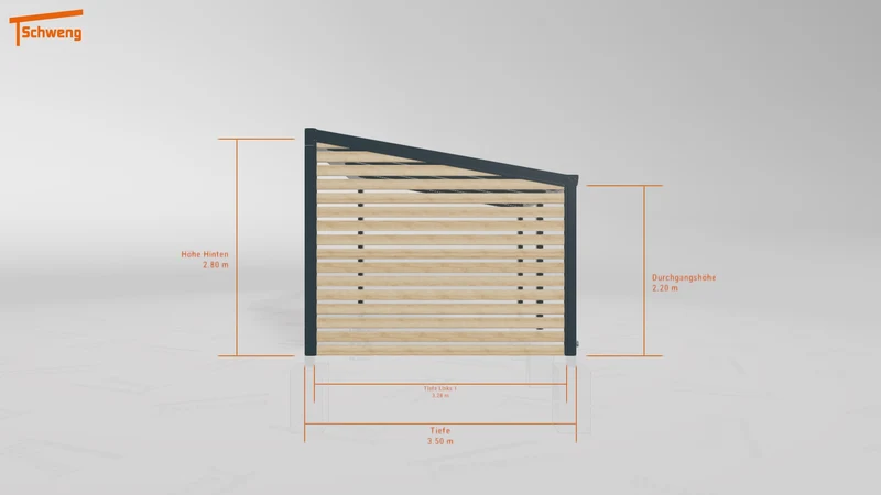 #DE Schweng Terrassenüberdachung S400 (ID qdwvjw)