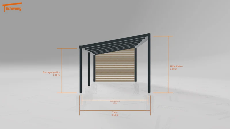 #DE Schweng Terrassenüberdachung S400 (ID qdwvjw)