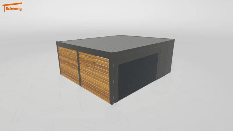 #DE Schweng Flachdachcarport C600+ (ID k2y3wj) #MTG